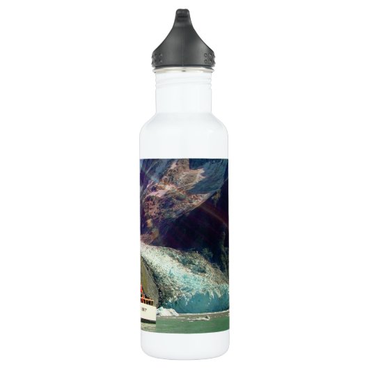 Alaskan Mountain View mit Boot Edelstahlflasche (Rechts)