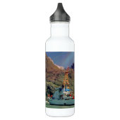 Alaskan Mountain View mit Boot Edelstahlflasche (Links)