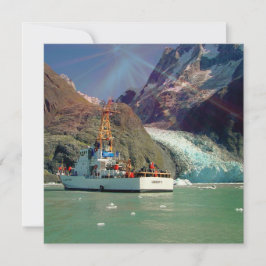 Alaskan Mountain View mit Boot Einladung
