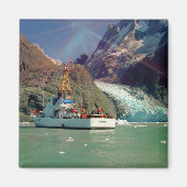 Alaskan Mountain View mit Boot Magnet (Vorne)