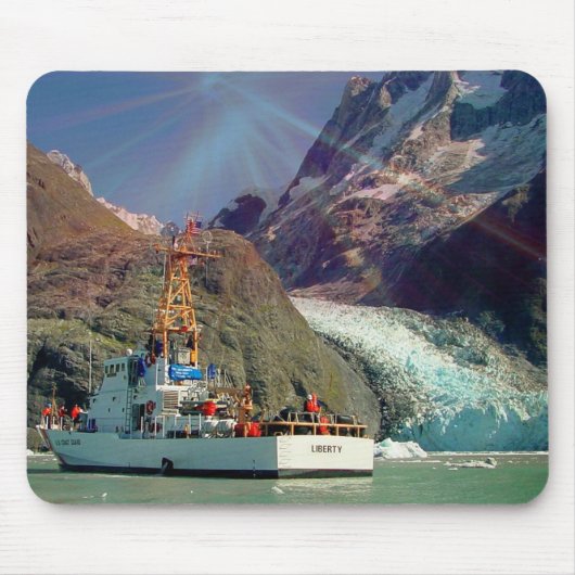 Alaskan Mountain View mit Boot Mousepad (Vorne)