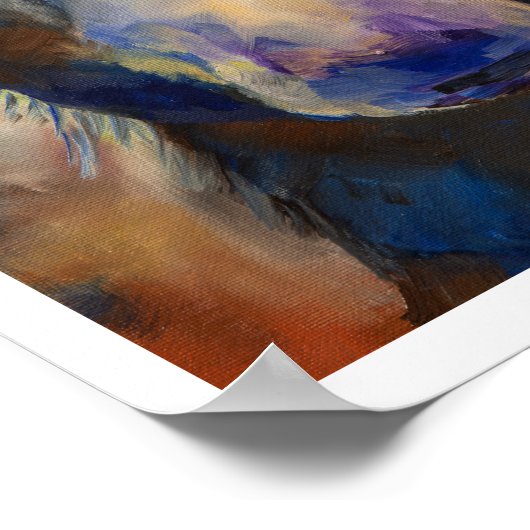 Alaskan Mr Moosey Moose Matte Print Poster (Ecke)