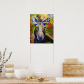 Alaskan Mr Moosey Moose Moster Poster (Küche)