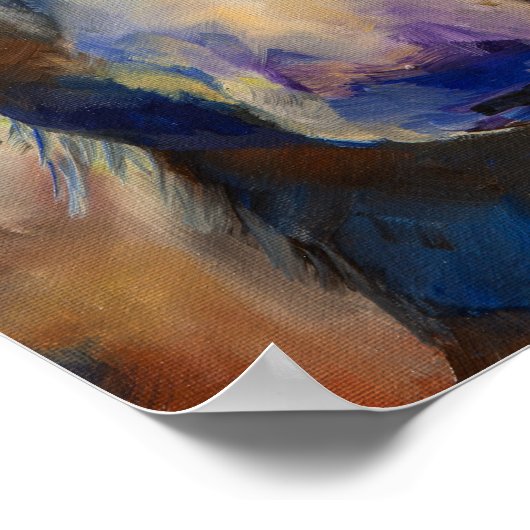 Alaskan Mr Moosey Moose Moster Poster (Ecke)