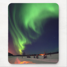 Alaskan Northern Lights Night Foto Mousepad