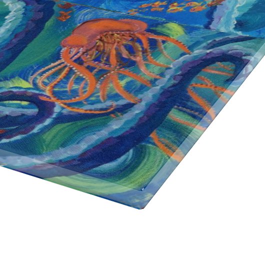 Alaskan Octopacifica Cutting Board Schneidebrett (Ecke)