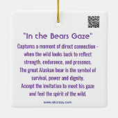 Alaskan ornament "In the Bear's Gaze" (Rückseite)