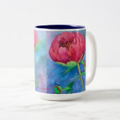 Alaskan Peonies 15oz Tasse (VorderseiteRechts)