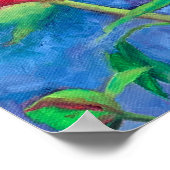 Alaskan Peonies Appearance Matte Poster (Ecke)