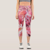 Alaskan Peonies Capri Pants Leggings (Vorderseite)