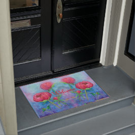 Alaskan Peonies Doormat Fußmatte