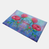 Alaskan Peonies Doormat Fußmatte (Schrägansicht)