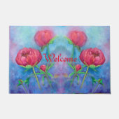 Alaskan Peonies Doormat Fußmatte (Vorderseite)