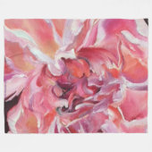 Alaskan Peonies Fleece Blanket (Vorderseite (Horizontal))