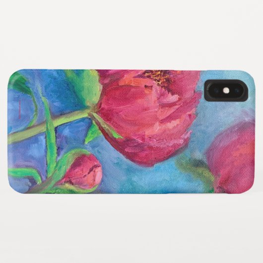 Alaskan Peonies iPhone Case (Rückseite (Horizontal))