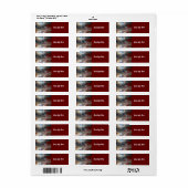 Alaskan Polar Bear American Flag Label (Vorne)