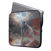 Alaskan Polar Bear Laptopschutzhülle (Vorderseite Links)