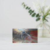 Alaskan Polar Bear Visitenkarte (Stehend Vorderseite)