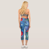 Alaskan Poppies Capri Leggings (Rückseite)