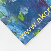 Alaskan Poppies Fleece Decke (Ecke)