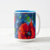 Alaskan Poppies Kaffee Tasse (VorderseiteRechts)