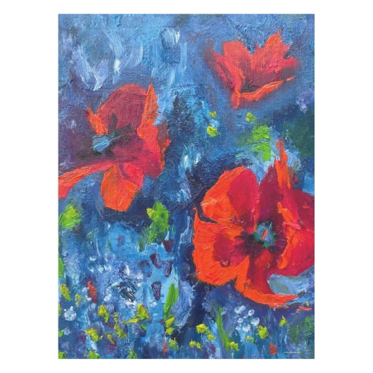 Alaskan Poppies Tablecloth Tischdecke (Vorderseite)