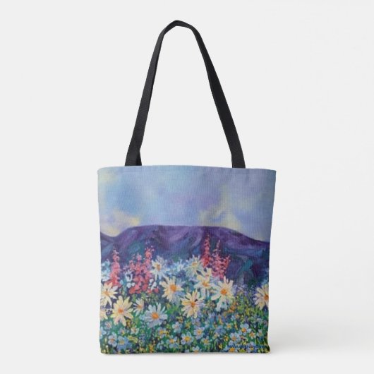 Alaskan Poppies & Tisha's Garden Tote Bag Tasche (Rückseite)