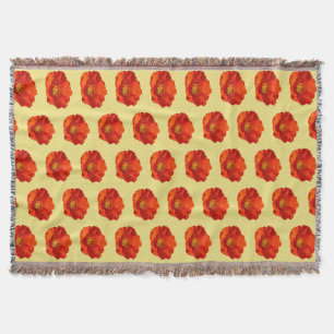 Alaskan Red Poppy Colorful Blume Decke