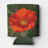 Alaskan Red Poppy Colorful Blume Dosenkühler (Rückseite)
