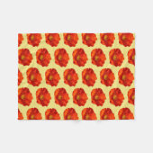 Alaskan Red Poppy Colorful Blume Fleecedecke (Vorderseite (Horizontal))