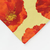 Alaskan Red Poppy Colorful Blume Fleecedecke (Ecke)