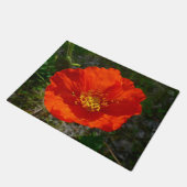 Alaskan Red Poppy Colorful Blume Fußmatte (Schrägansicht)