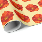 Alaskan Red Poppy Colorful Blume Geschenkpapier (Rolleneckpunkt)