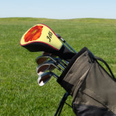 Alaskan Red Poppy Colorful Blume Golf Headcover (In SItu)