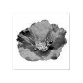 Alaskan Red Poppy Colorful Blume Gummistempel (Prägung)