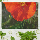 Alaskan Red Poppy Colorful Blume Handtuch (Gefaltet)