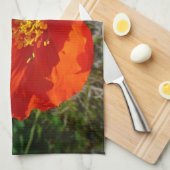 Alaskan Red Poppy Colorful Blume Handtuch (Viertel Falte)