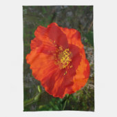 Alaskan Red Poppy Colorful Blume Handtuch (Vertikal)