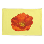Alaskan Red Poppy Colorful Blume Kissenbezug (Rückseite)