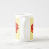 Alaskan Red Poppy Colorful Blume Porzellantasse (Rückseite)