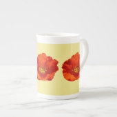 Alaskan Red Poppy Colorful Blume Porzellantasse (Vorderseite Rechts)