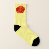 Alaskan Red Poppy Colorful Blume Socken (Rechts - Außen)
