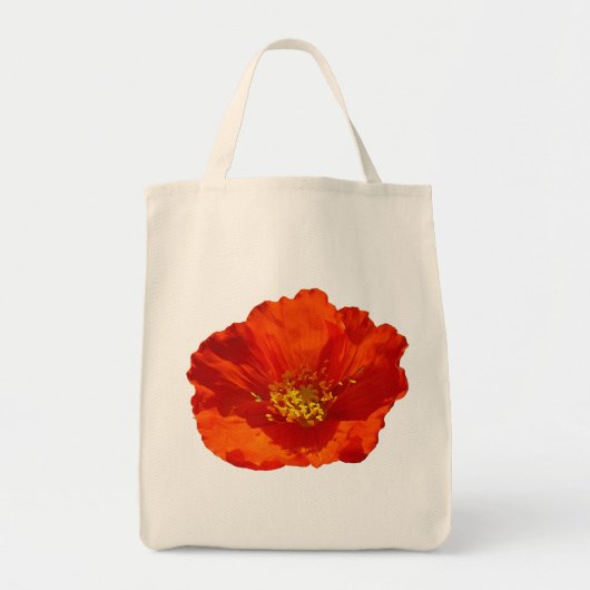 Alaskan Red Poppy Colorful Blume Tragetasche (Vorne)