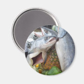 Alaskan Salmon Buffet Magnet (Vorderseite/Rückseite)