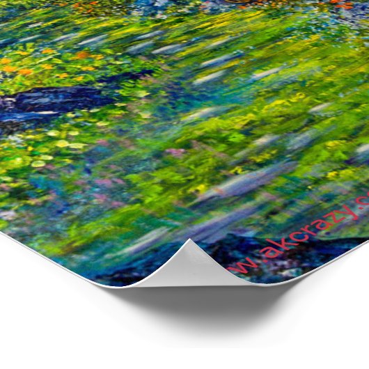 Alaskan Secret Garden Path Poster (Ecke)