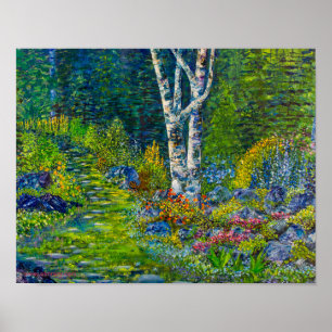 Alaskan Secret Garden Path Poster