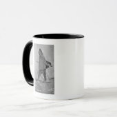 Alaskan Siegel Hunter mit Schneeschuhen Fotografie Tasse (Vorderseite Links)