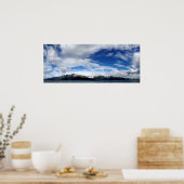 Alaskan Sky, Berge und Ocean Panorama Poster (Küche)