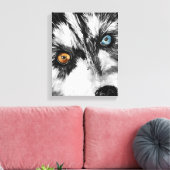 Alaskan Sled Dog_Lasse Run Stretched Canvas Print Leinwanddruck (Insitu (Wohnzimmer))