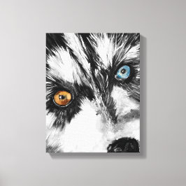 Alaskan Sled Dog_Lasse Run Stretched Canvas Print Leinwanddruck